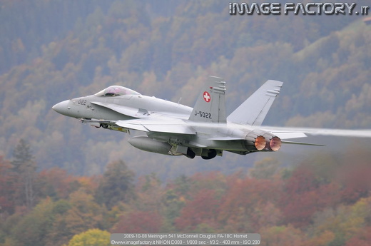 2009-10-08 Meiringen 541 McDonnell Douglas FA-18C Hornet